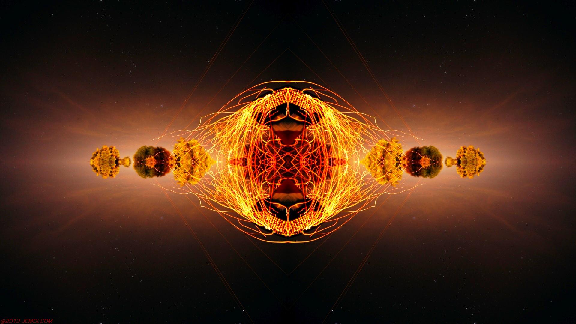 Chimney Sparks Abstract Artwork Timelapse Still Images
